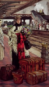In attesa alla stazione, Willesden Junction, c.1874